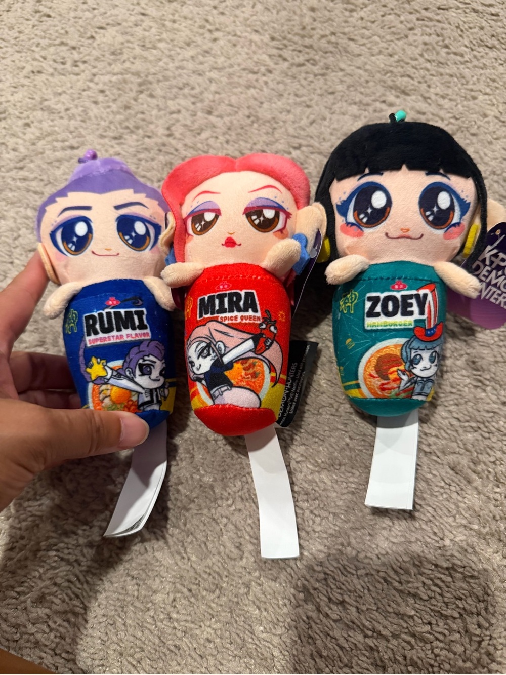 K-POP Demon Hunters Kids Stuffed Animal Keychain